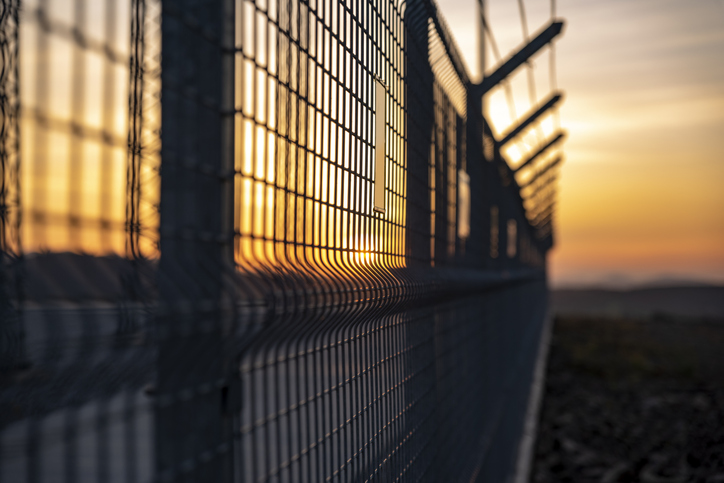a close up of a cage