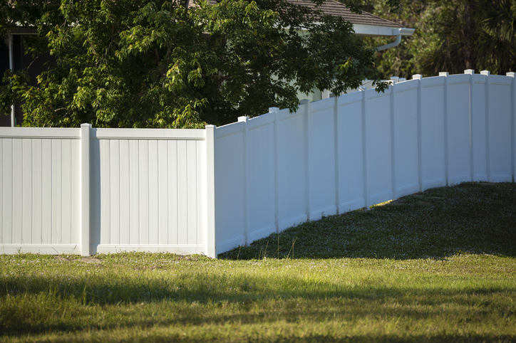 a yard with grass and trees